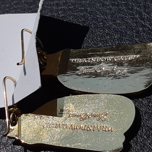 Laurel Burch 'Rainbow Cats' Pierced Earrings - Picture 3 of 4